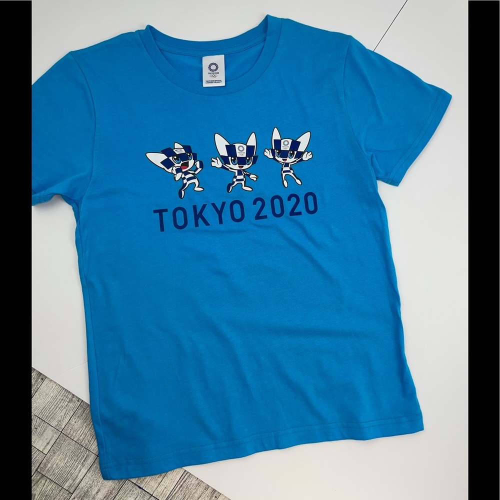 Mascot Miraitowa Tokyo 2020 OlympicT-Shirt Blue